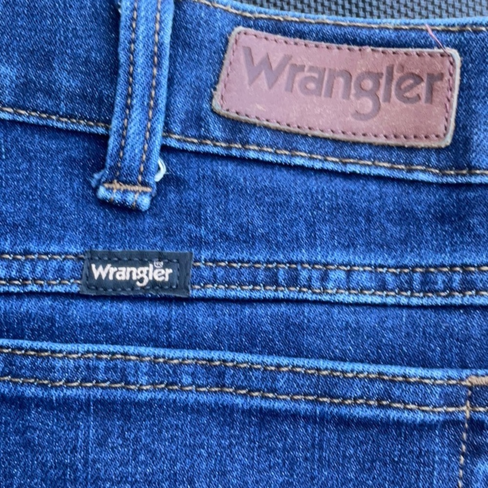 Wrangler slim straight / 88- men’s Blue Jeans 32x34 - Picture 8 of 11